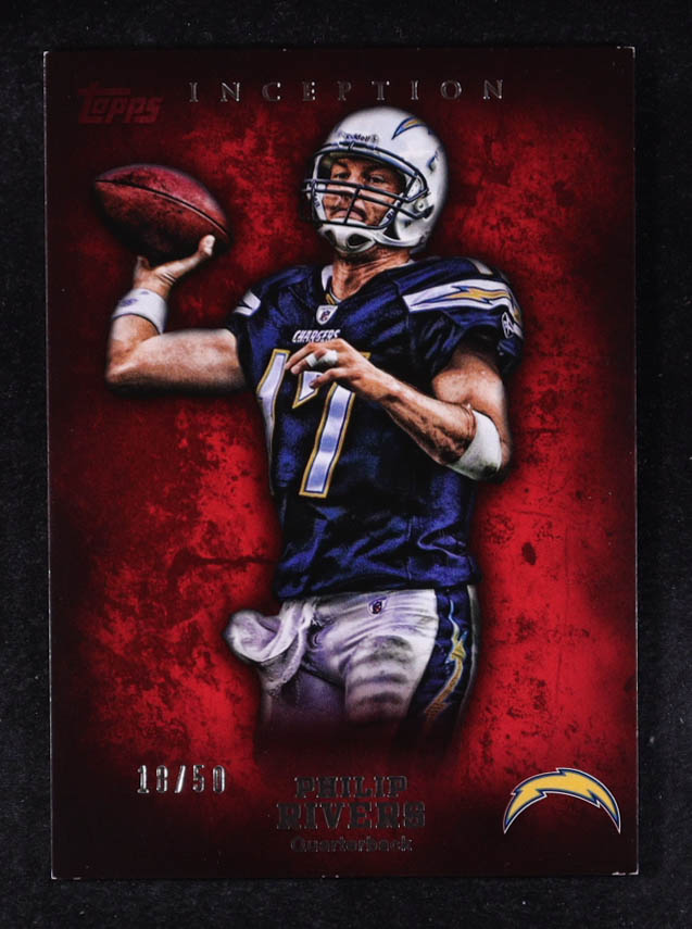 Philip Rivers 2012 Topps Inception Red #25 at PristineAuction.com Philip Rivers 2012 Topps Inception Red #25 at PristineAuction.com