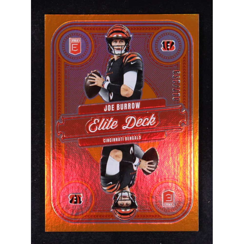 Joe Burrow 2025 Elite Elite Deck Orange #2 #017/199 at PristineAuction.com