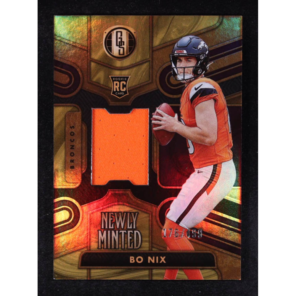 Bo Nix 2024 Panini Gold Standard Newly Minted Memorabilia #27 #176/499 RC at PristineAuction.com