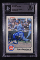 Ryne Sandberg Signed 1983 Fleer #507 RC (BGS) at PristineAuction.com