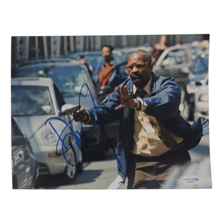 Denzel Washington Signed "The Taking of Pelham 123" 8x10 Photo (ACOA) at PristineAuction.com Denzel Washington Signed "The Taking of Pelham 123" 8x10 Photo (ACOA) at PristineAuction.com