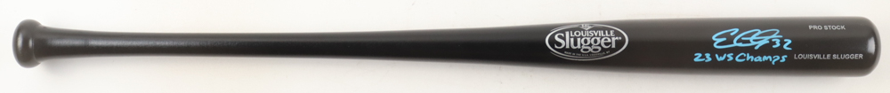 Evan Carter Signed Louisville Slugger Baseball Bat Inscribed "23 WS Champs" (Beckett) at PristineAuction.com Evan Carter Signed Louisville Slugger Baseball Bat Inscribed "23 WS Champs" (Beckett) at PristineAuction.com