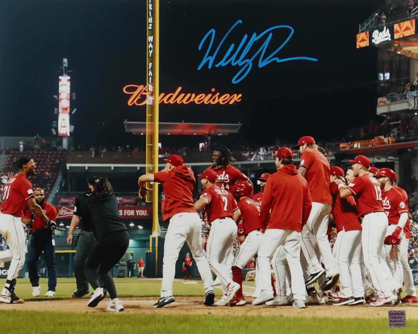 Will Benson Signed Reds 16x20 Photo (Playball Ink) at PristineAuction.com Will Benson Signed Reds 16x20 Photo (Playball Ink) at PristineAuction.com