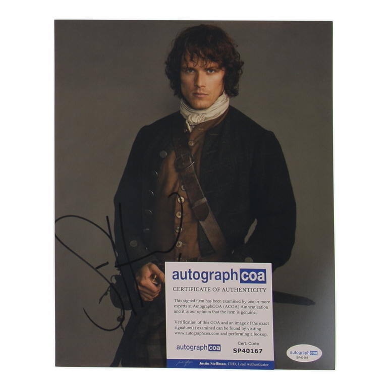 Sam Heughan Signed "Outlander" 8x10 Photo (ACOA) at PristineAuction.com Sam Heughan Signed "Outlander" 8x10 Photo (ACOA) at PristineAuction.com