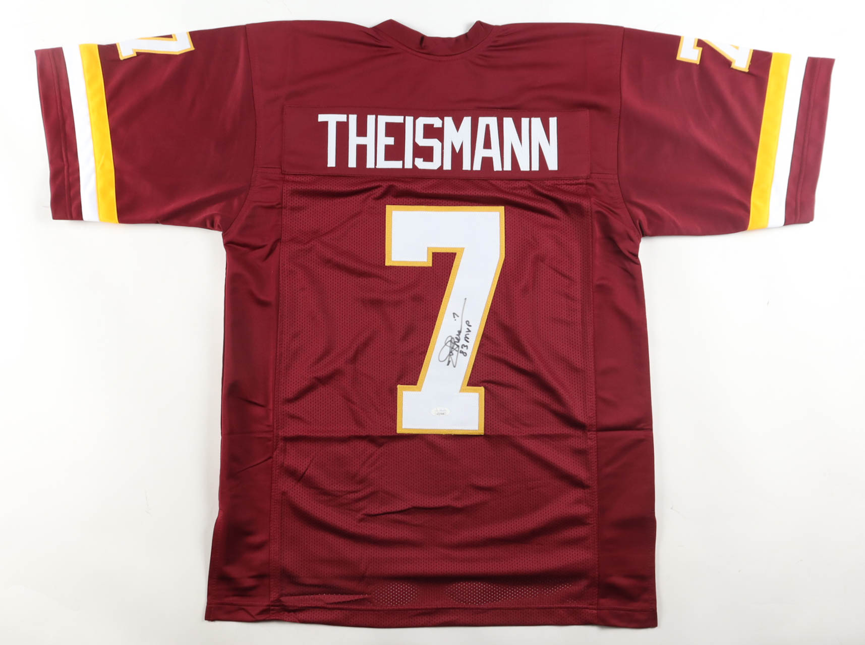 Joe Theismann Signed Jersey Inscribed "83 MVP" (JSA) at PristineAuction.com Joe Theismann Signed Jersey Inscribed "83 MVP" (JSA) at PristineAuction.com
