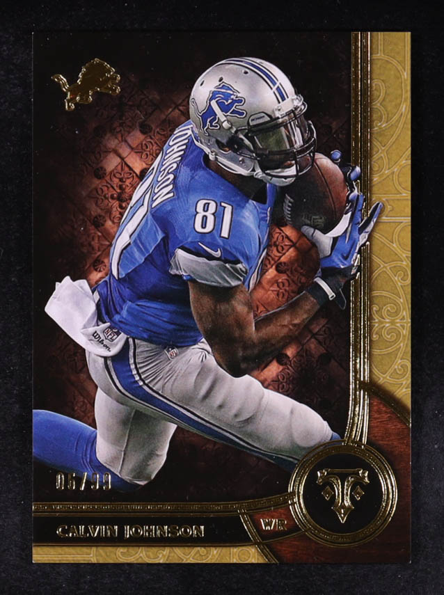 Calvin Johnson 2015 Topps Triple Threads Gold #1 #06/99 at PristineAuction.com Calvin Johnson 2015 Topps Triple Threads Gold #1 #06/99 at PristineAuction.com