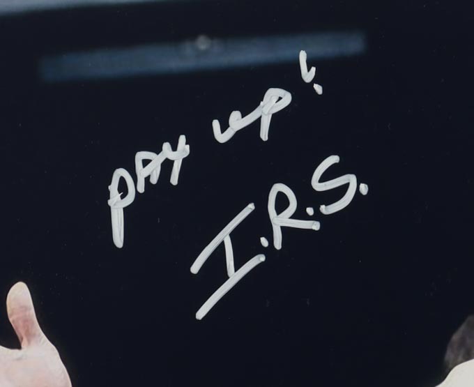 Mike Rotunda Signed WWE 16x20 Photo Inscribed "Pay Up!" & "I.R.S" (Playball Ink) at PristineAuction.com Mike Rotunda Signed WWE 16x20 Photo Inscribed "Pay Up!" & "I.R.S" (Playball Ink) at PristineAuction.com