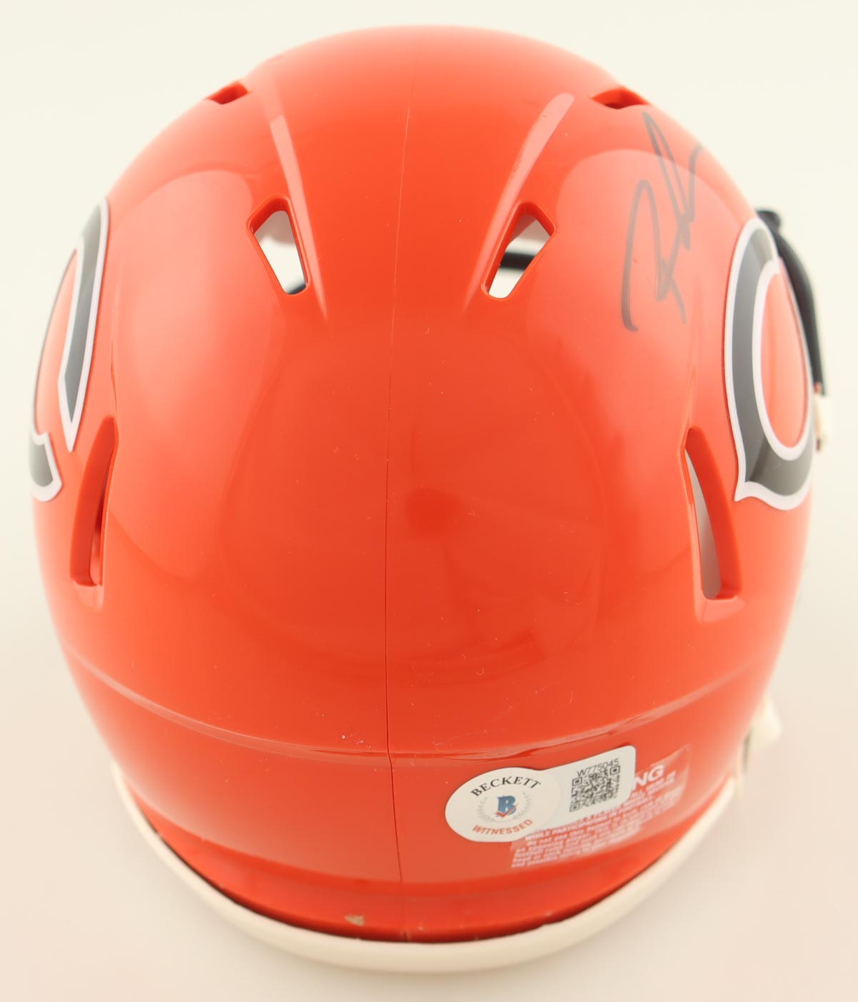 Roschon Johnson Signed Bears Alternate Speed Mini Helmet (Beckett) at PristineAuction.com Roschon Johnson Signed Bears Alternate Speed Mini Helmet (Beckett) at PristineAuction.com