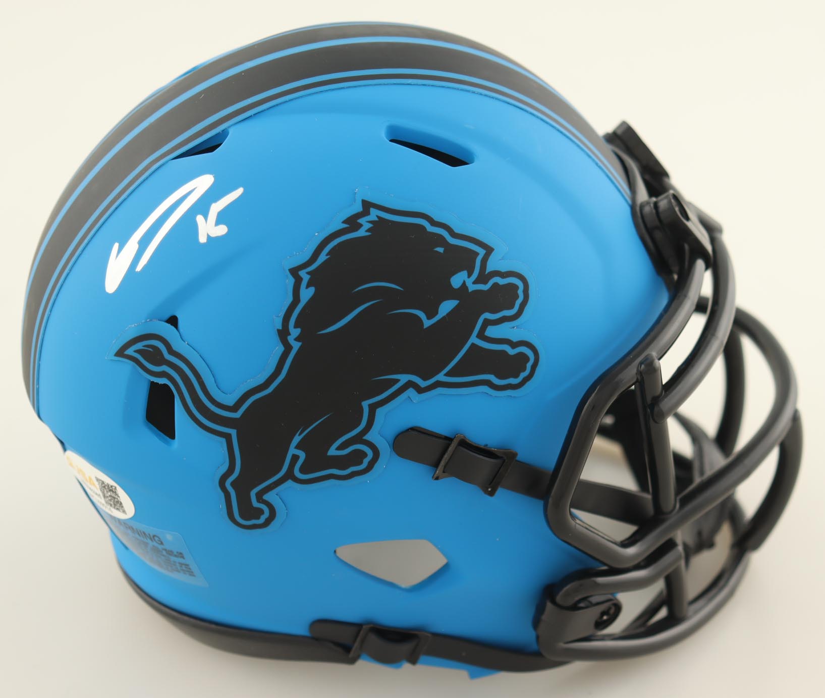 Grant Stuard Signed Lions Rave Alternate Speed Mini Helmet (JSA) at PristineAuction.com Grant Stuard Signed Lions Rave Alternate Speed Mini Helmet (JSA) at PristineAuction.com
