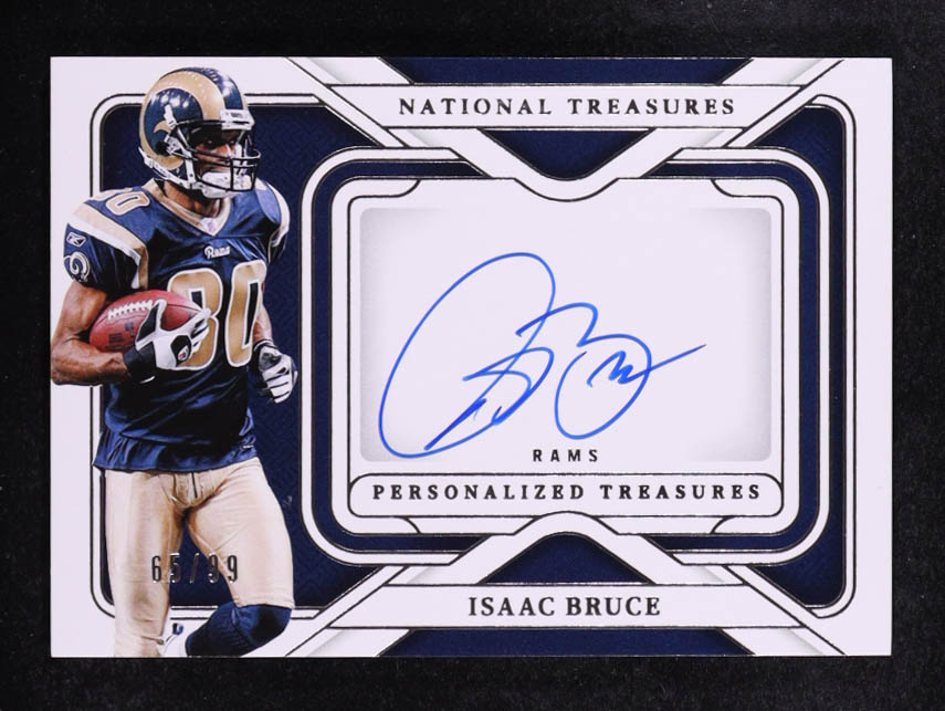 Isaac Bruce 2024 Panini National Treasures Personalized Treasures #8 #65/99 at PristineAuction.com Isaac Bruce 2024 Panini National Treasures Personalized Treasures #8 #65/99 at PristineAuction.com