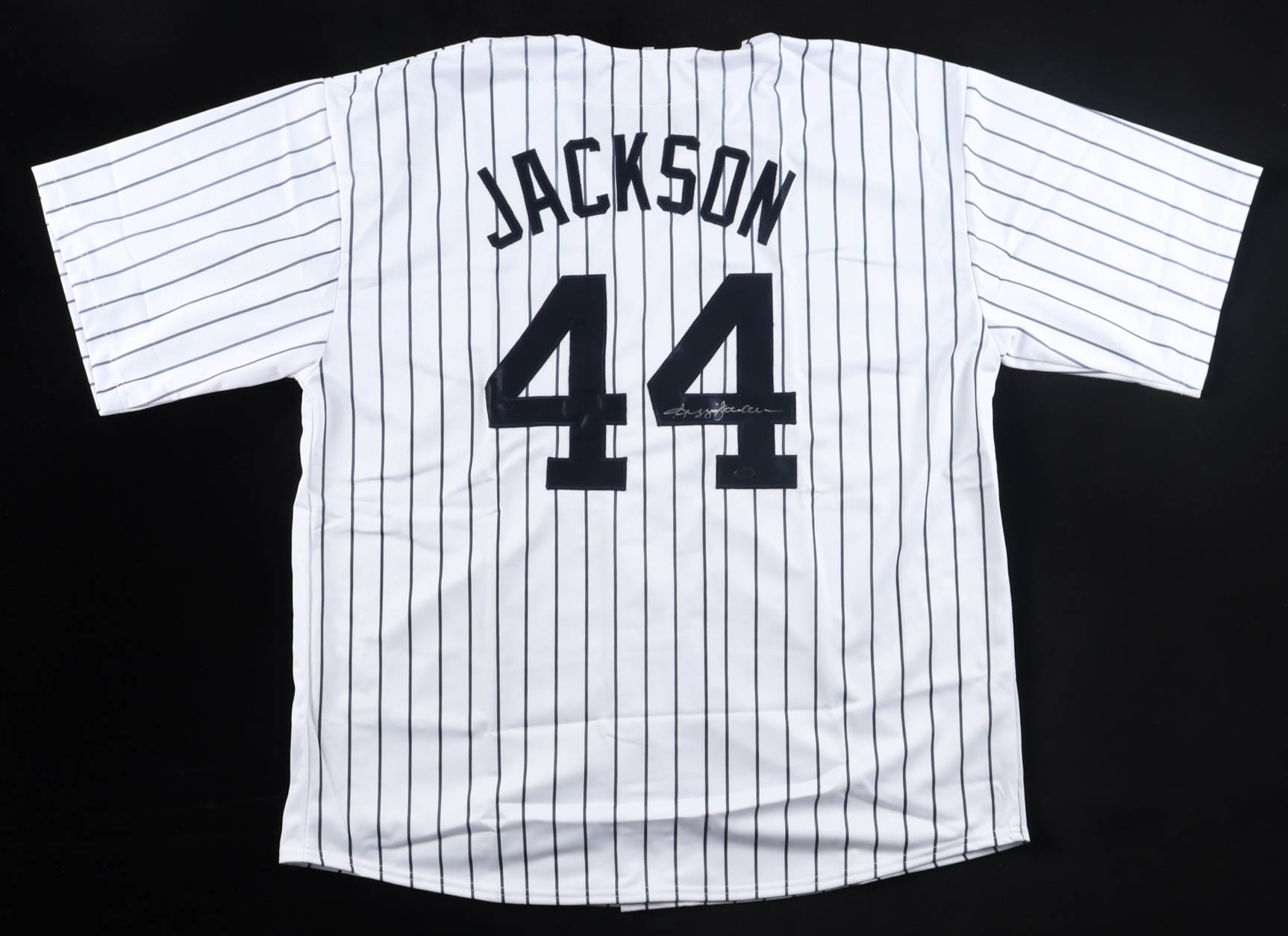 Reggie Jackson Signed Jersey (Leaf) at PristineAuction.com Reggie Jackson Signed Jersey (Leaf) at PristineAuction.com