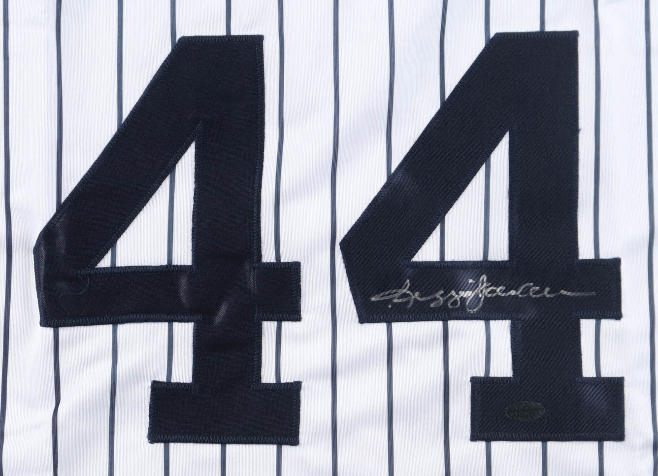 Reggie Jackson Signed Jersey (Leaf) at PristineAuction.com Reggie Jackson Signed Jersey (Leaf) at PristineAuction.com