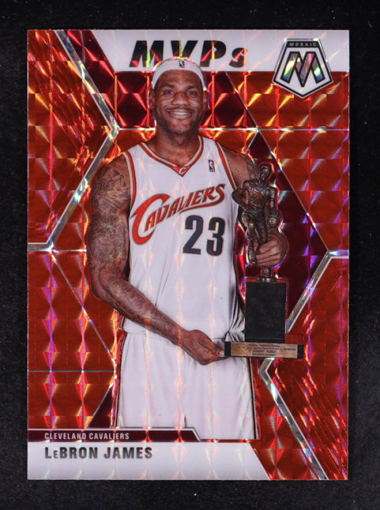 LeBron James 2019-20 Panini Mosaic Mosaic Red #298 MVP