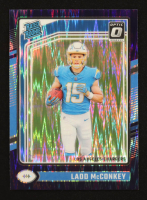 Ladd McConkey 2024 Donruss Optic Purple Shock #266 RC at PristineAuction.com