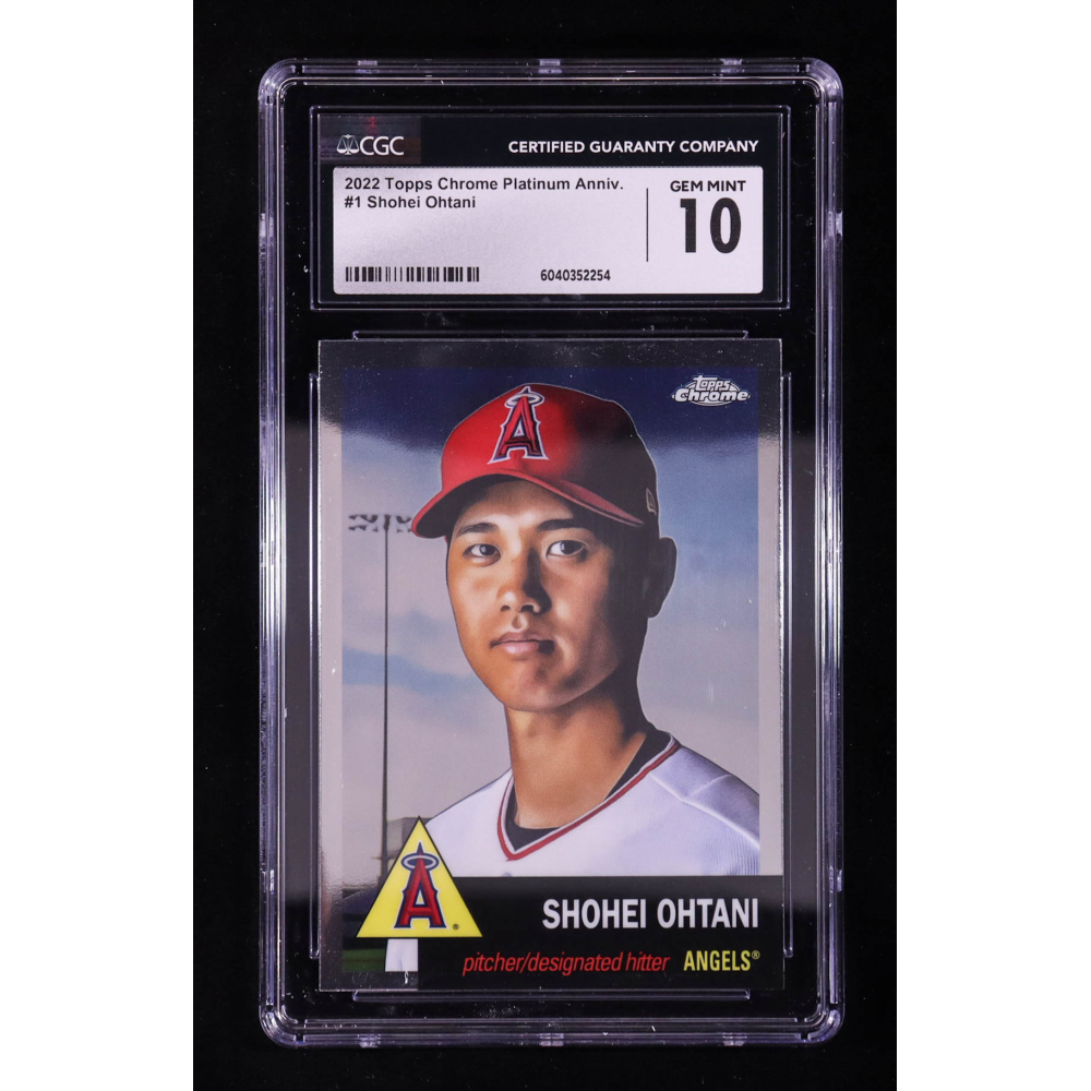 Shohei Ohtani 2022 Topps Chrome Platinum Anniversary #1 (CGC 10) at PristineAuction.com