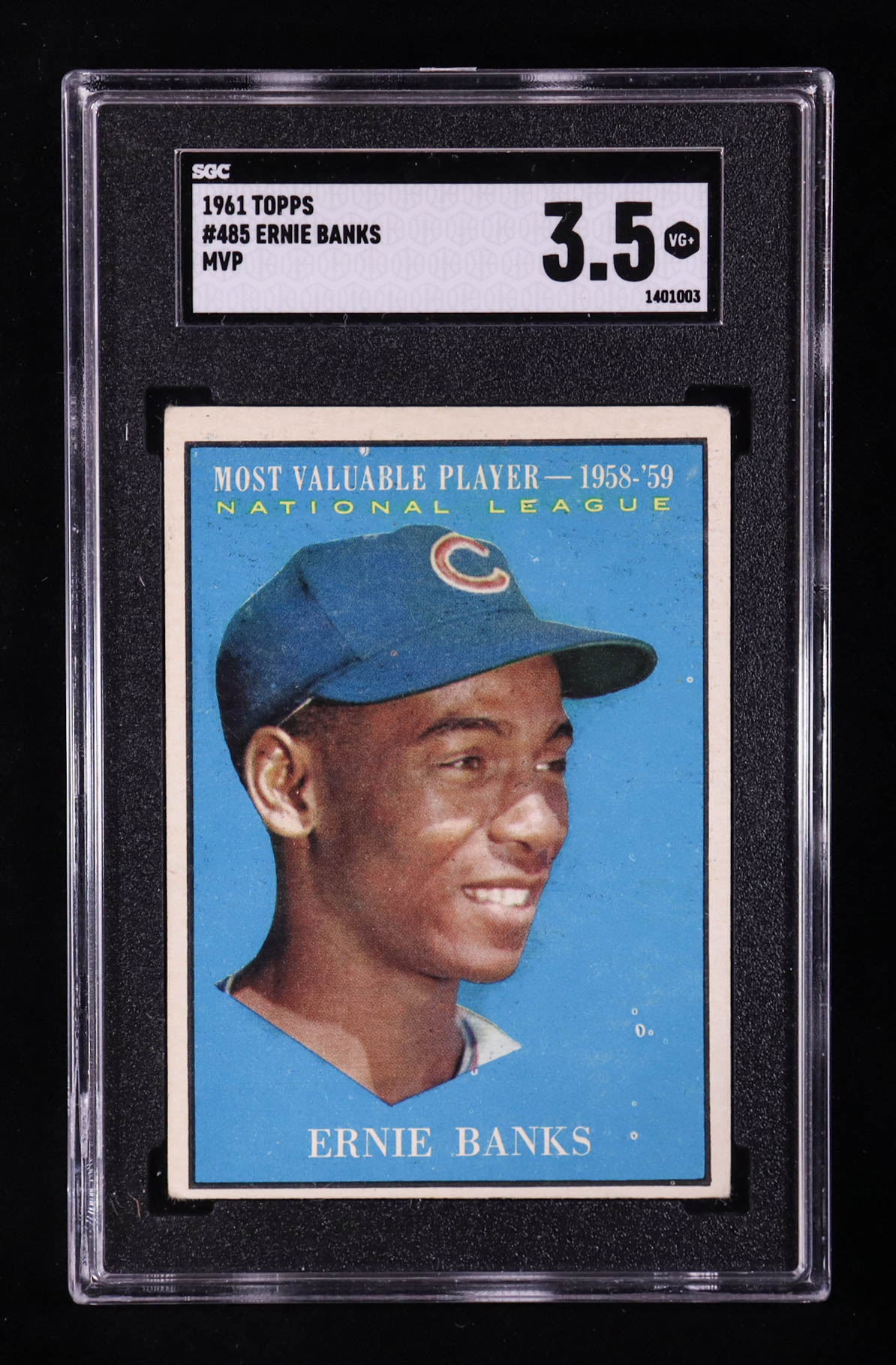 Ernie Banks 1961 Topps #485 MVP (SGC 3.5) at PristineAuction.com Ernie Banks 1961 Topps #485 MVP (SGC 3.5) at PristineAuction.com