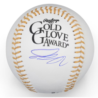 Pete Crow-Armstrong Signed Gold Glove Logo Baseball (Fanatics) at PristineAuction.com