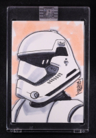 First Order Stormtrooper |  Star Wars | Sketch Card by Tom Hodges (1/1 Original Art) at PristineAuction.com