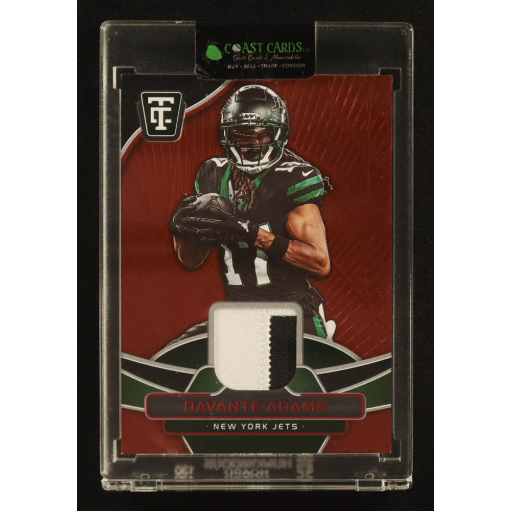 Davante Adams 2024 Totally Certified Fabric of the Game Mirror Red #6 #89/99 at PristineAuction.com