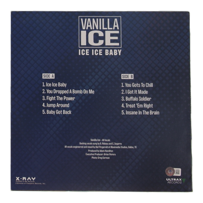 Vanilla Ice Signed "Ice Ice Baby" Vinyl Record Album (Beckett) at PristineAuction.com Vanilla Ice Signed "Ice Ice Baby" Vinyl Record Album (Beckett) at PristineAuction.com