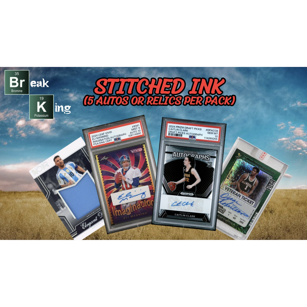 Break King: Stitched Ink Mystery Box / Pack at PristineAuction.com