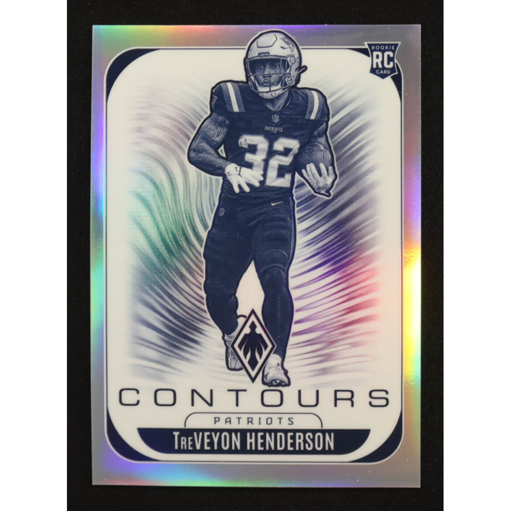 TreVeyon Henderson 2025 Panini Phoenix Contours #22 RC at PristineAuction.com