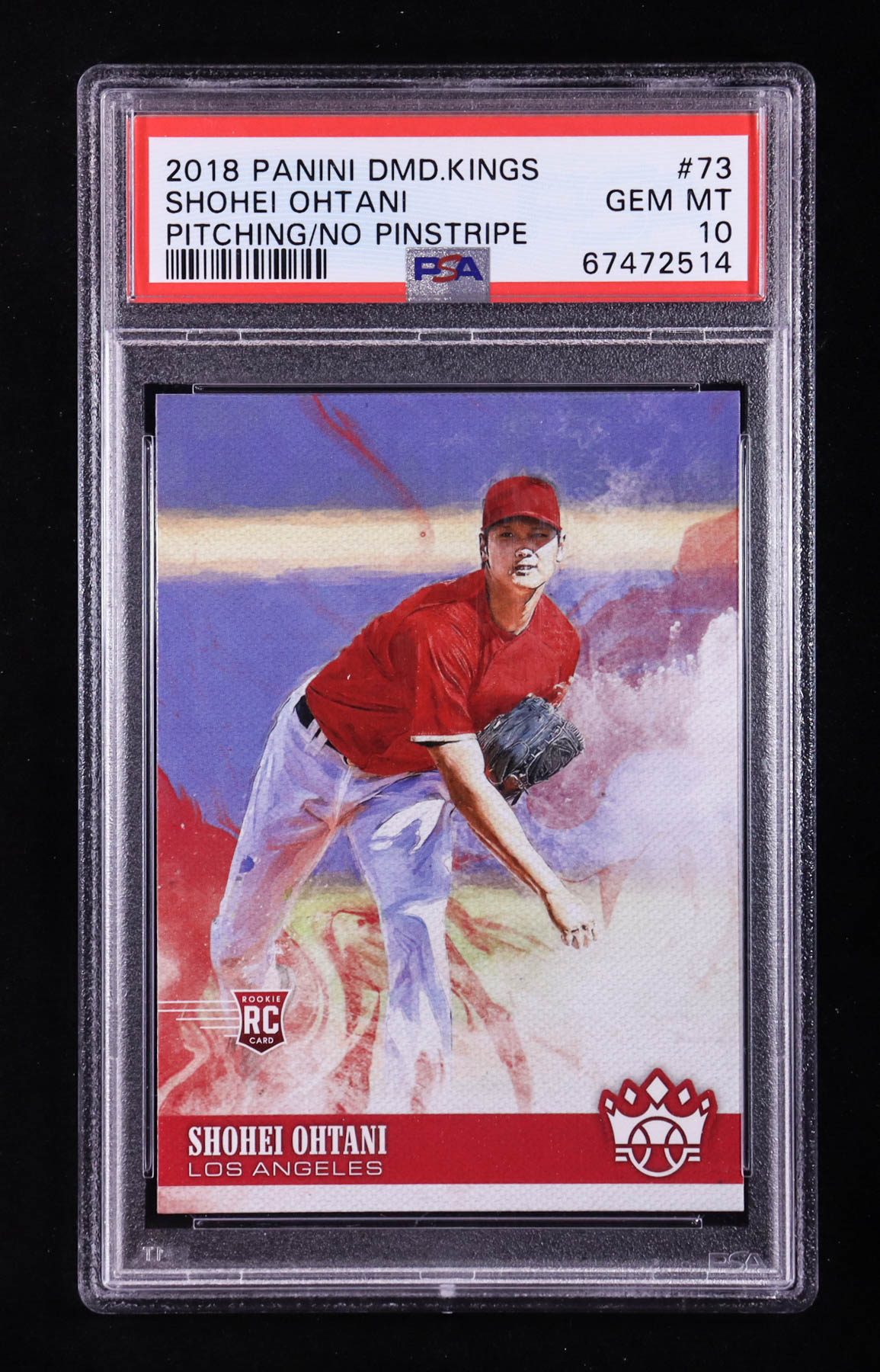 Shohei Ohtani 2018 Diamond Kings #73 RC (PSA 10) at PristineAuction.com Shohei Ohtani 2018 Diamond Kings #73 RC (PSA 10) at PristineAuction.com