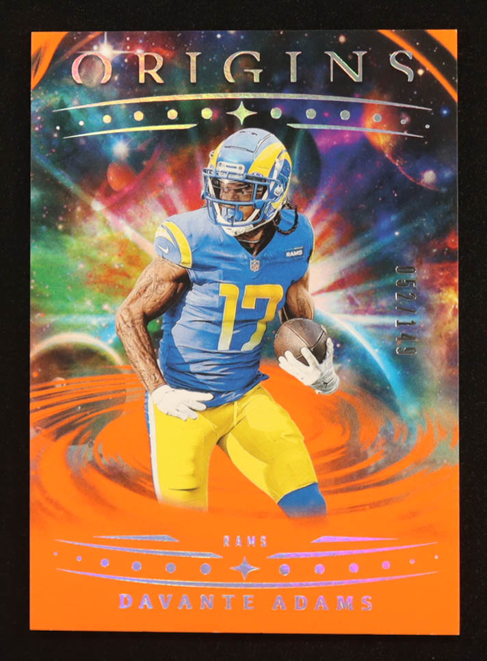Davante Adams 2025 Panini Origins Orange #39 #052/149 at PristineAuction.com Davante Adams 2025 Panini Origins Orange #39 #052/149 at PristineAuction.com