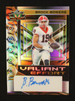 Brock Bowers 2023 Leaf Valiant Effort Eclectic Tiger Stripe Autographs #VE-BB1 RC #3/3 at PristineAuction.com