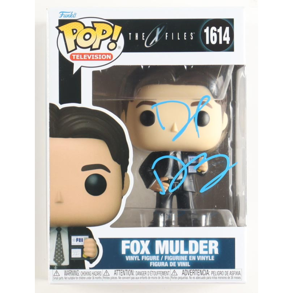 David Duchovny Signed "The X Files" #1614 Fox Mulder Funko Pop! Vinyl Figure (Beckett) at PristineAuction.com