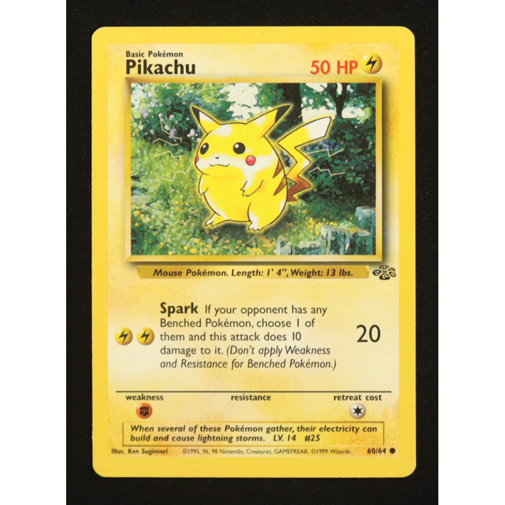 Pikachu 1999 Pokemon Jungle 1st Edition #60 C at PristineAuction.com