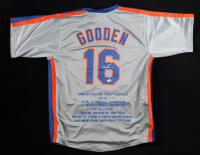 Dwight "Doc" Gooden Signed Career Highlight Stat Jersey (JSA) at PristineAuction.com