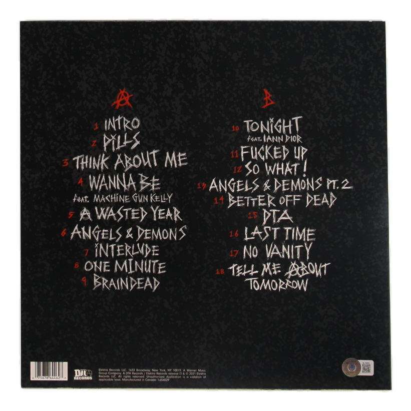 Jaden "JXDN" Hossler Signed "Tell Me About Tomorrow" Vinyl Record Album (Beckett) at PristineAuction.com Jaden "JXDN" Hossler Signed "Tell Me About Tomorrow" Vinyl Record Album (Beckett) at PristineAuction.com