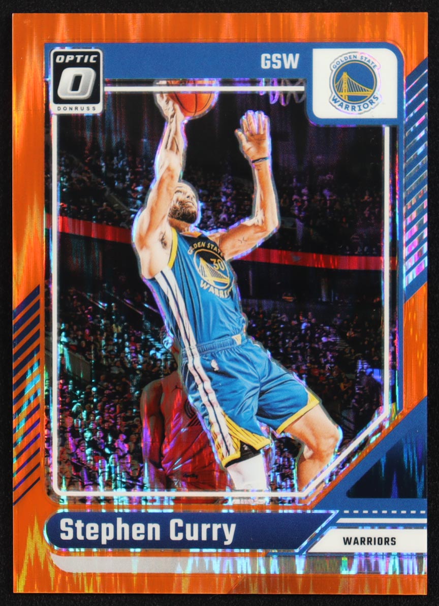 Stephen Curry 2024-25 Donruss Optic Orange Shock #155 #118/225 at PristineAuction.com Stephen Curry 2024-25 Donruss Optic Orange Shock #155 #118/225 at PristineAuction.com