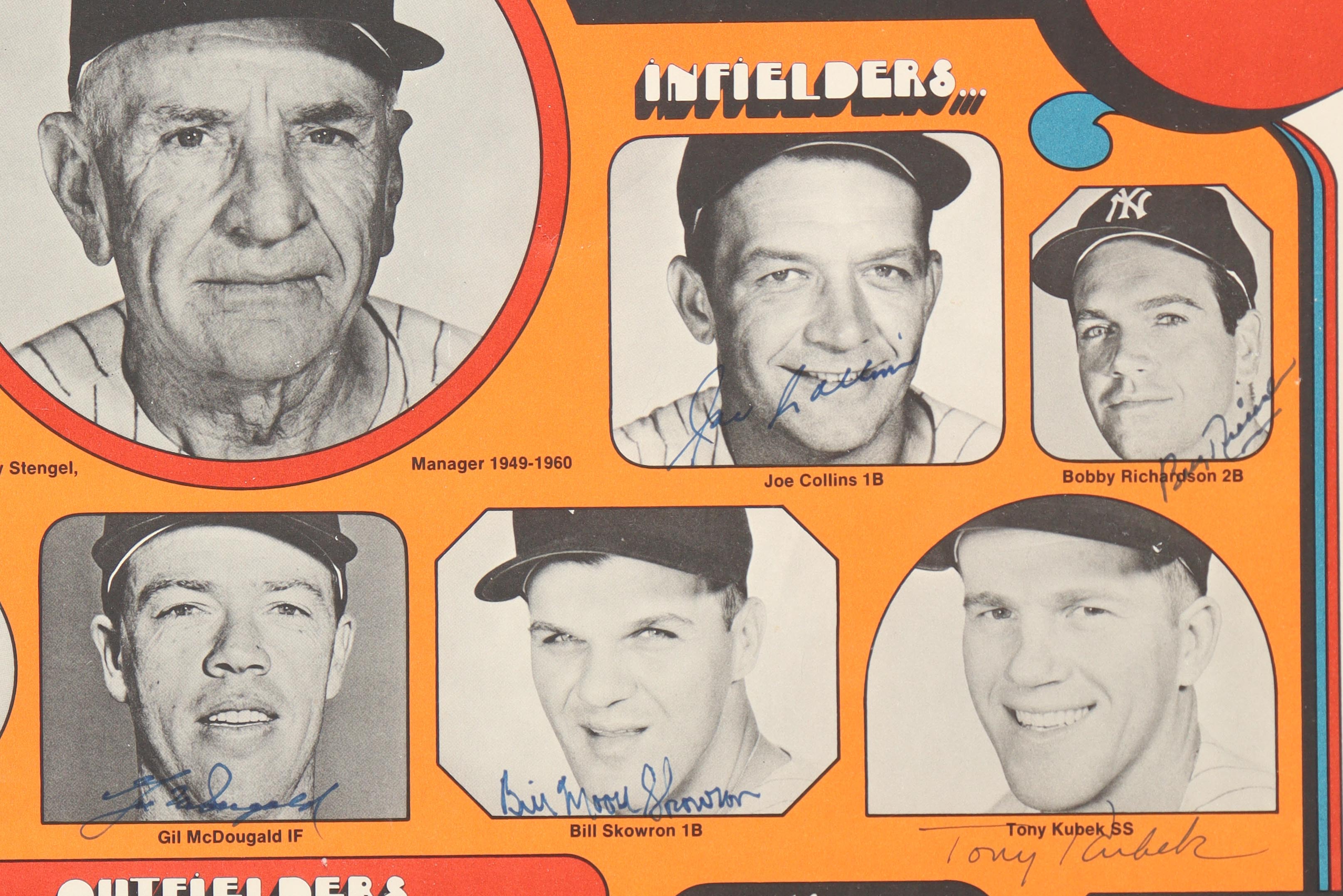 Mickey Mantle, Joe DiMaggio, Phil Rizzuto, Yogi Berra | Yankee Hall of Famers & Stars Custom Framed Poster Signed By (22) (JSA) at PristineAuction.com Mickey Mantle, Joe DiMaggio, Phil Rizzuto, Yogi Berra | Yankee Hall of Famers & Stars Custom Framed Poster Signed By (22) (JSA) at PristineAuction.com