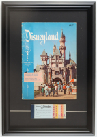 1957 Disneyland Custom Framed On Site Guide Display with A-E Ticket Book at PristineAuction.com