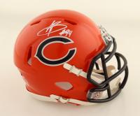 Austin Booker Signed Bears Speed Mini Helmet (JSA) at PristineAuction.com