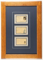 Babe Ruth, Lou Gehrig & Connie Mack Signed Custom Framed Cut Display (Beckett) at PristineAuction.com