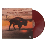 Robert Plant Signed "Saving Grace" Vinyl Album Cover (PSA) at PristineAuction.com