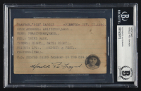 Harold "Pie" Traynor Signed Vintage 3x5 Index Card (BGS) at PristineAuction.com