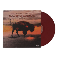 Robert Plant Signed "Saving Grace" Vinyl Album Cover (PSA) at PristineAuction.com