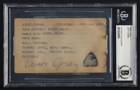 Vernon "Lefty" Gomez Signed Vintage 3x5 Index Card (BGS) at PristineAuction.com