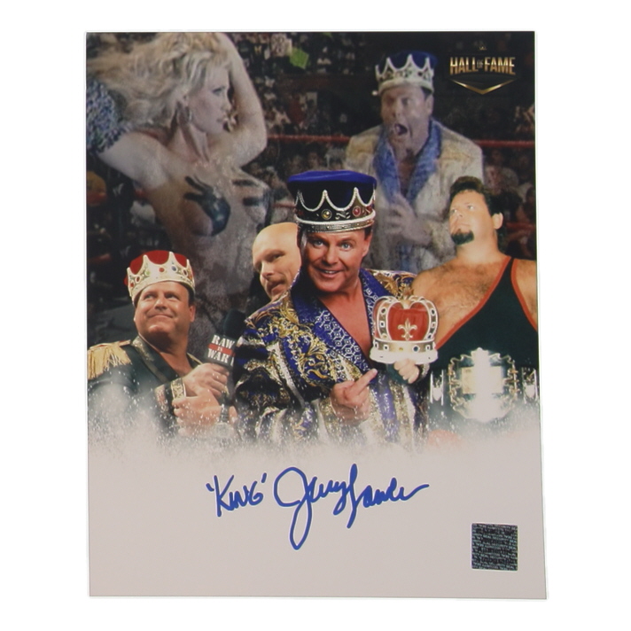 Jerry "King" Lawler Signed WWE 8x10 Photo (Playball Ink) at PristineAuction.com Jerry "King" Lawler Signed WWE 8x10 Photo (Playball Ink) at PristineAuction.com