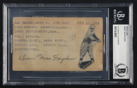 Danny MacFayden Signed Vintage 3x5 Index Card (BGS) at PristineAuction.com
