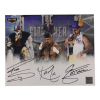 Charles Wright Thrice-Signed WWE 8x10 Photo (Playball Ink) at PristineAuction.com