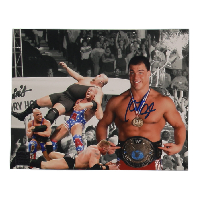 Kurt Angle Signed WWE 8x10 Photo (Playball Ink) at PristineAuction.com Kurt Angle Signed WWE 8x10 Photo (Playball Ink) at PristineAuction.com