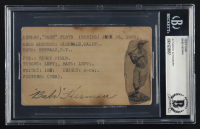Babe Herman Signed Vintage 3x5 Index Card (BGS) at PristineAuction.com
