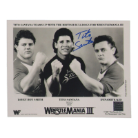 Tito Santana Signed WWE 8x10 Photo (Playball Ink) at PristineAuction.com