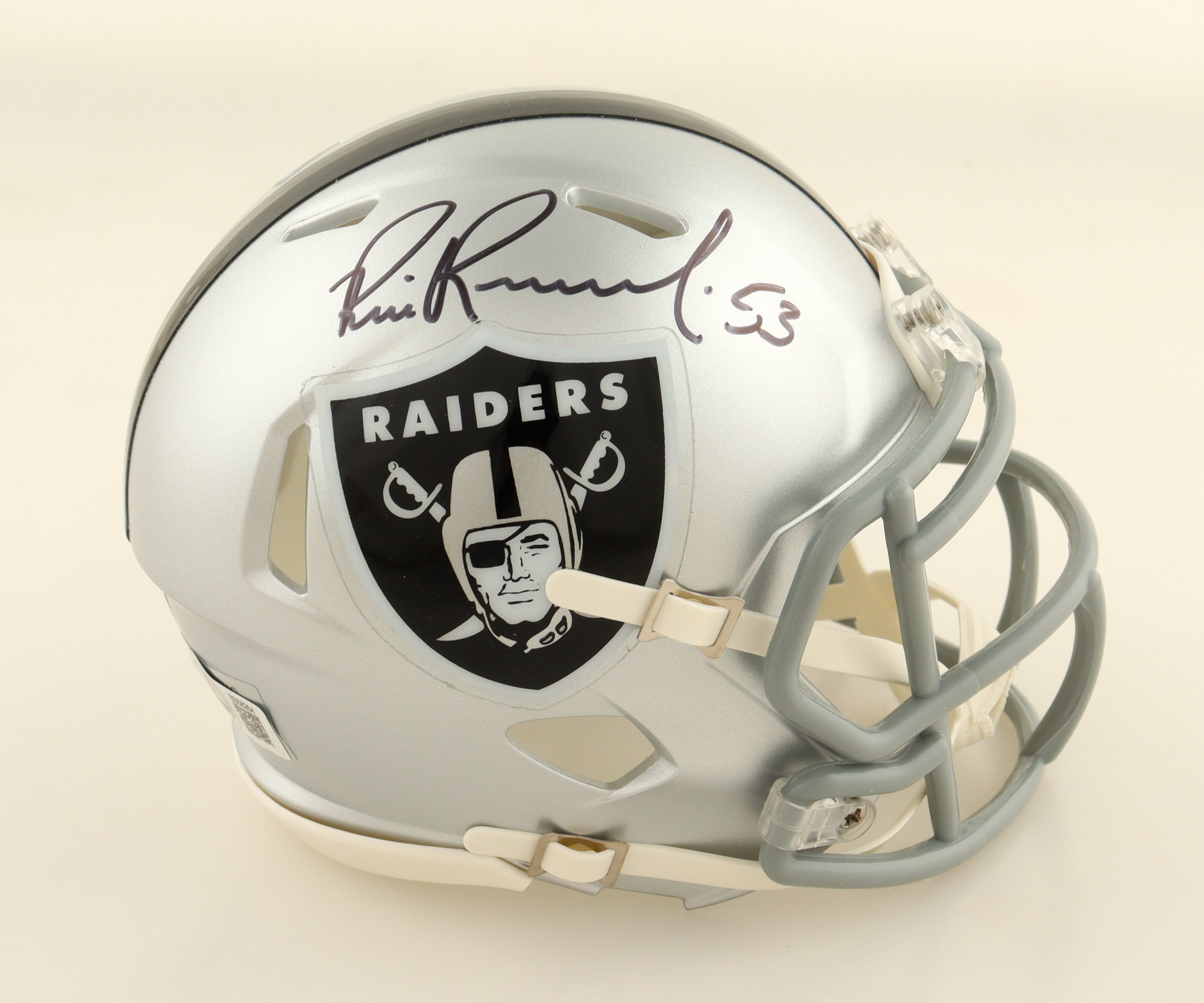 Bill Romanowski Signed Raiders Speed Mini Helmet (Beckett) at PristineAuction.com Bill Romanowski Signed Raiders Speed Mini Helmet (Beckett) at PristineAuction.com