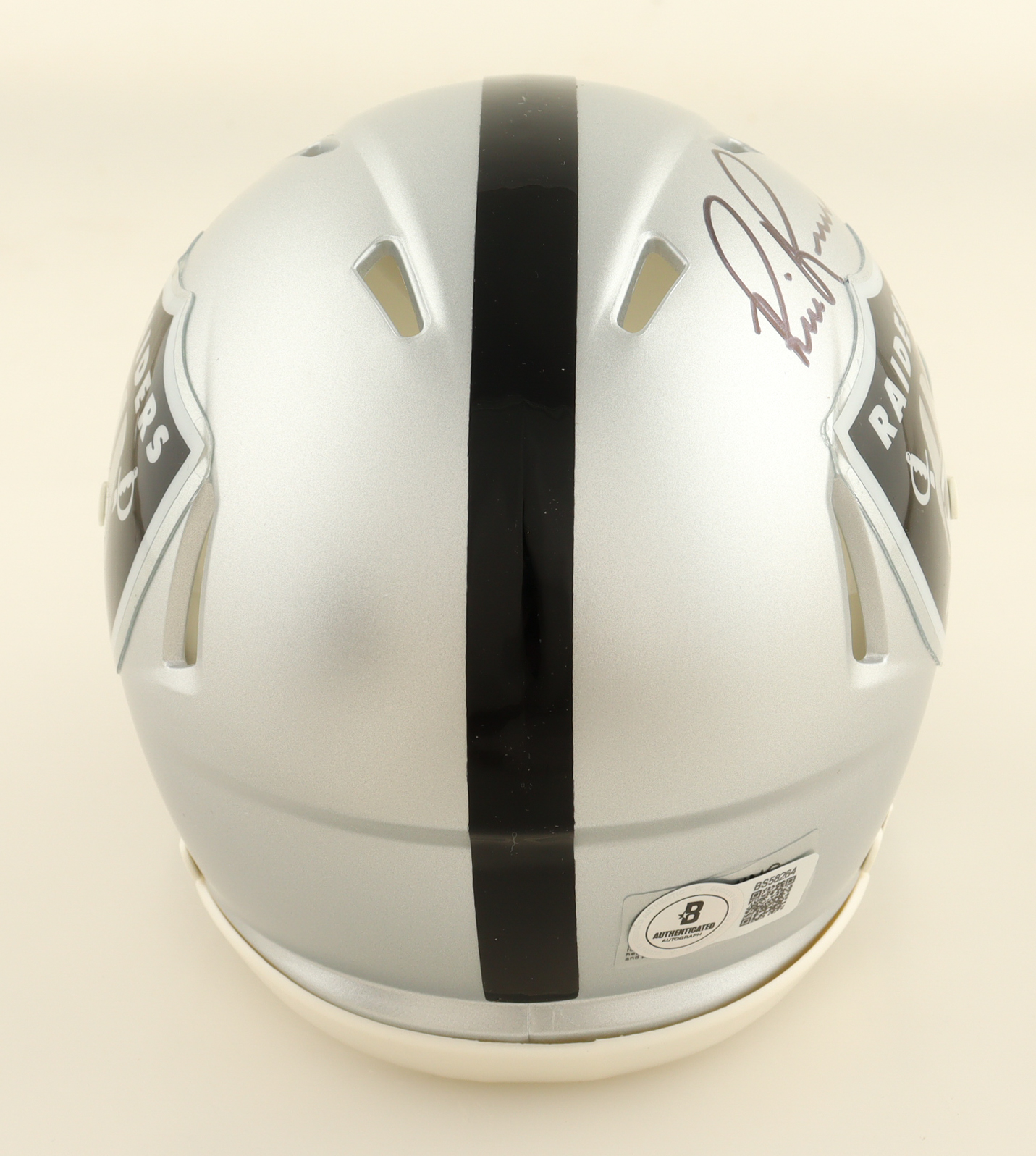 Bill Romanowski Signed Raiders Speed Mini Helmet (Beckett) at PristineAuction.com Bill Romanowski Signed Raiders Speed Mini Helmet (Beckett) at PristineAuction.com